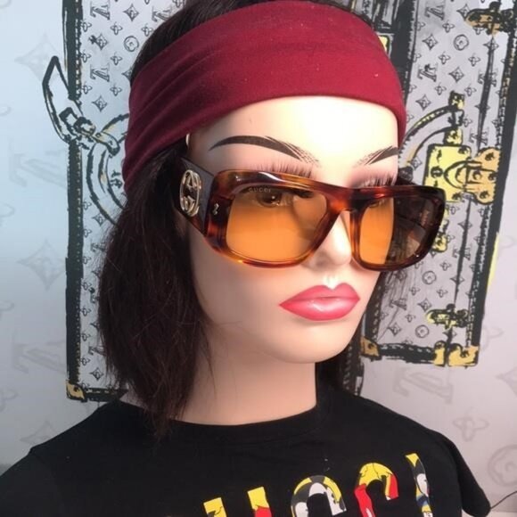 New Authentic Gucci Tortoiseshell Sunglasses with Brown Lenses GG1251s 002 - Picture 1 of 15